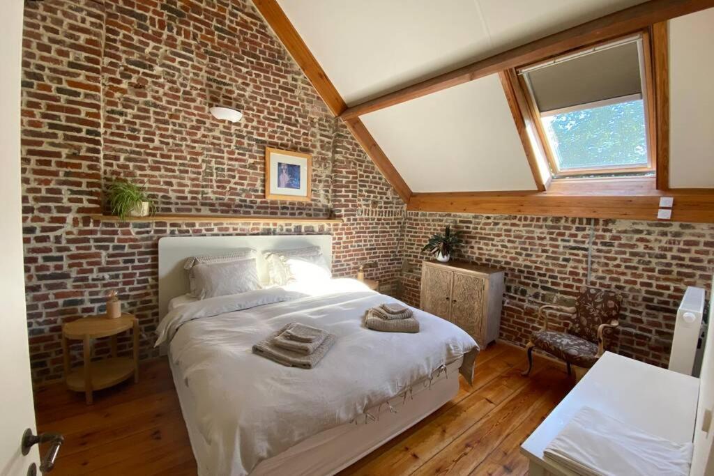 Charmant appartement dans une ancienne ferme Nivelles Extérieur photo